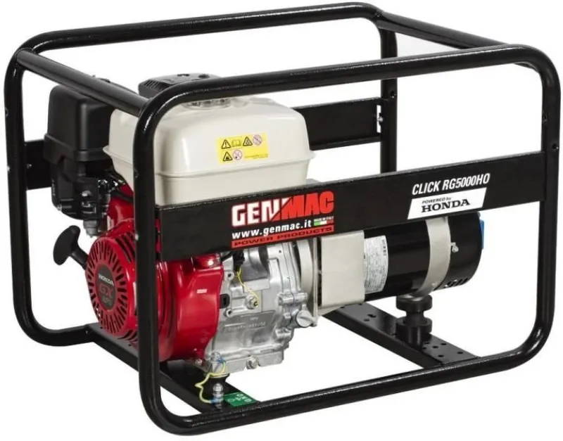 Generator de curent GENMAC Click RG5000HO putere maxima 4,6 kW 230V motor Honda GX270