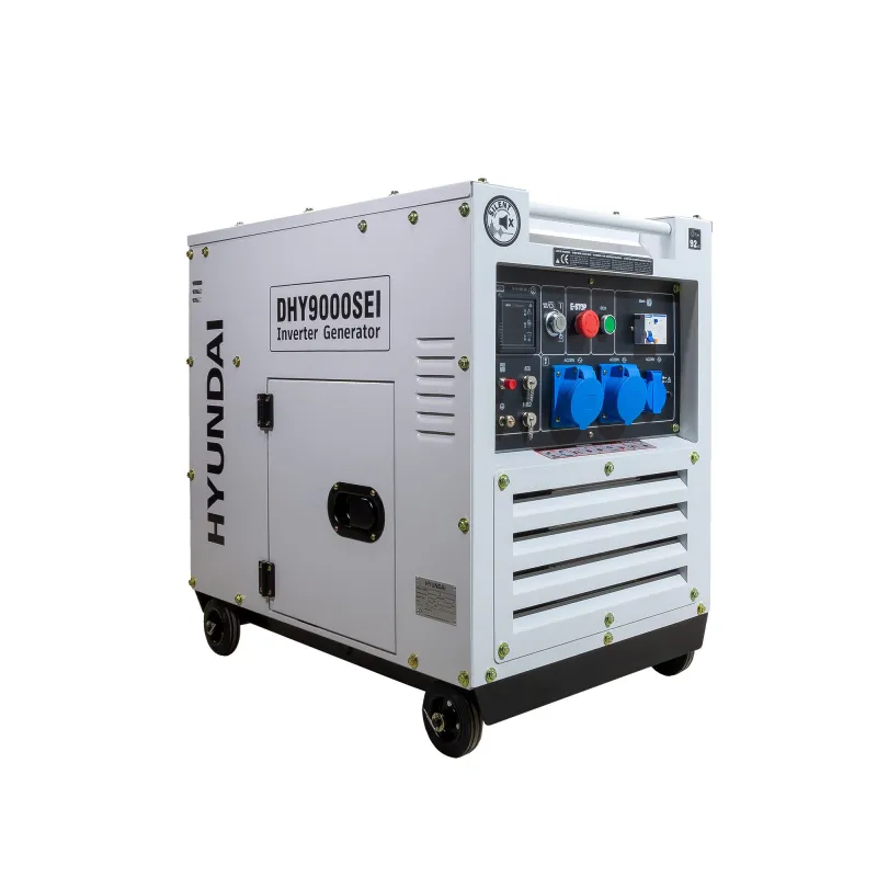 Generator de curent inverter monofazat cu motor diesel Hyundai DHY-9000SEi