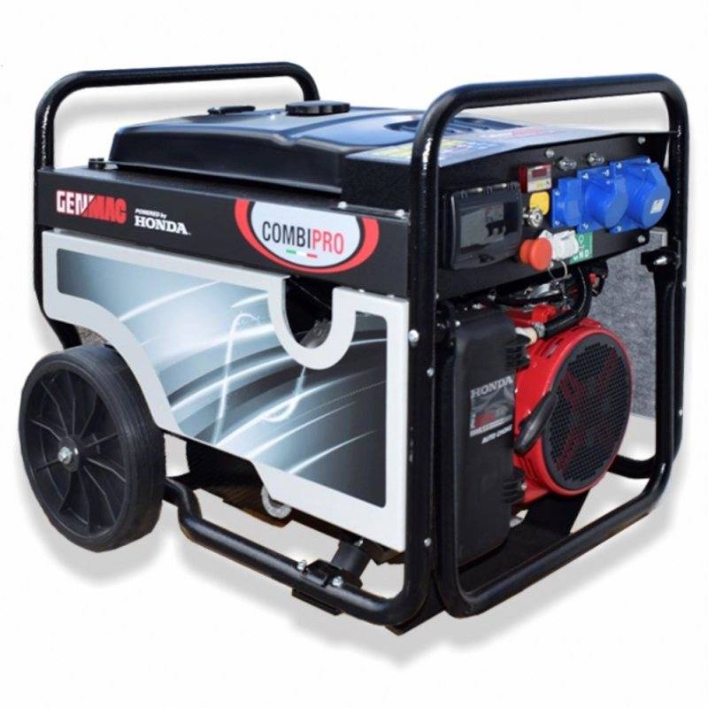 Generator de curent GENMAC CombiPro RG7300HEC-M P maxim 6,4 KW 230V motor Honda GX390 DE