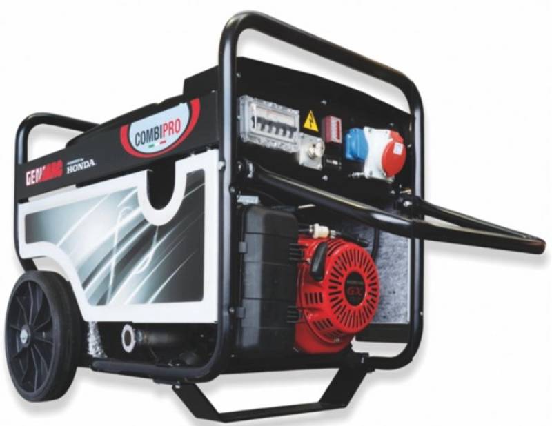 Generator de curent GENMAC CombiPro G7900HC-M P maxim 6,4 KW/400V 2,2 KW/230V motor Honda GX390 DE