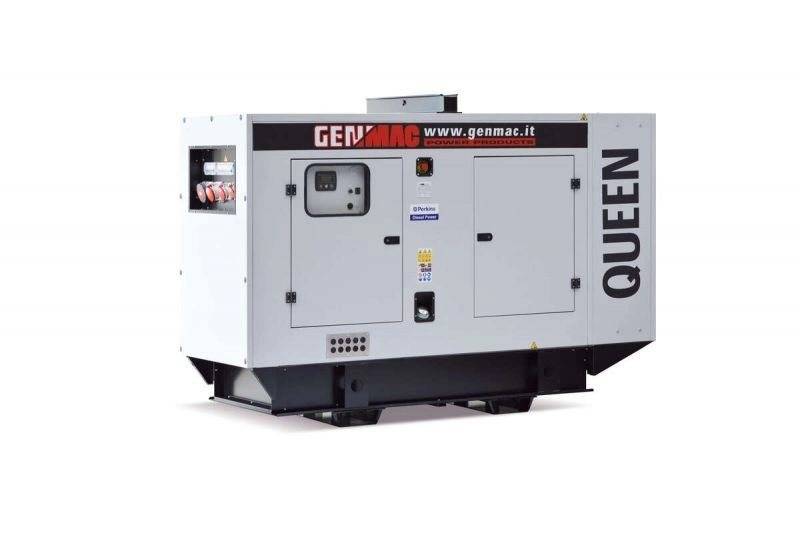 Generator insonorizat GENMAC Queen G160IS Pmax. 176 kVA 400V, Iveco, QT2A-4520+WH