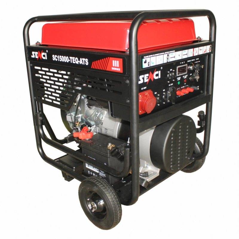 Generator de curent SENCI SC15000TE EVO putere maxima 13 kW/400V 4 kW/230 V pornire electrica