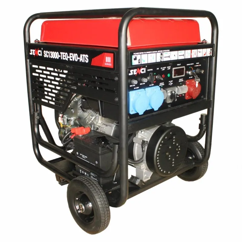 Generator de curent SENCI SC13000TEQ-EVO putere maxima 11 kW 230/400V pornire electrica