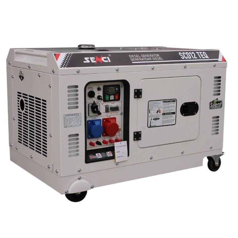 Generator insonorizat Senci SCD12 TEQ putere max 12,5kVA 230V/400V, Diesel, fara ATS