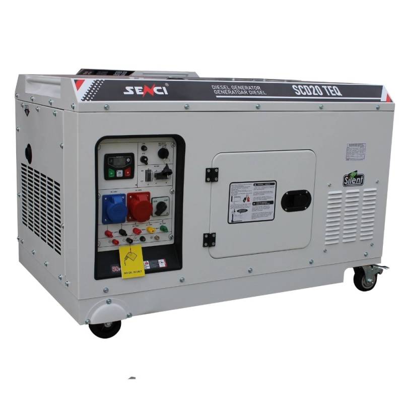 Generator insonorizat Senci SCD20 TEQ putere max 20kVA 230V/400V, Diesel, fara ATS