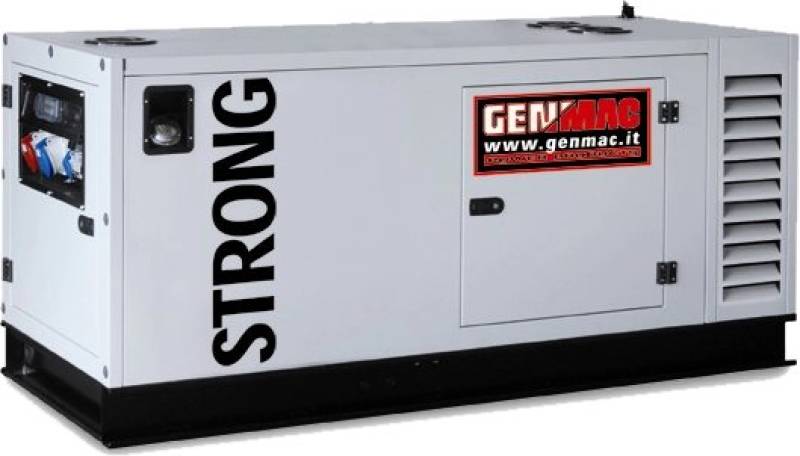 Generator insonorizat Genmac Strong G40IS putere maxima 50 kVA 400V motor Iveco