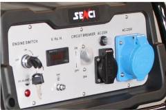 Generator de curent SENCI SC8000E TOP putere maxima 7,0 kW 230V pornire electrica si roti